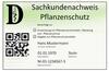 Scheckkarte Sachkundenachweis Pflanzenschutz, Vorderseite
